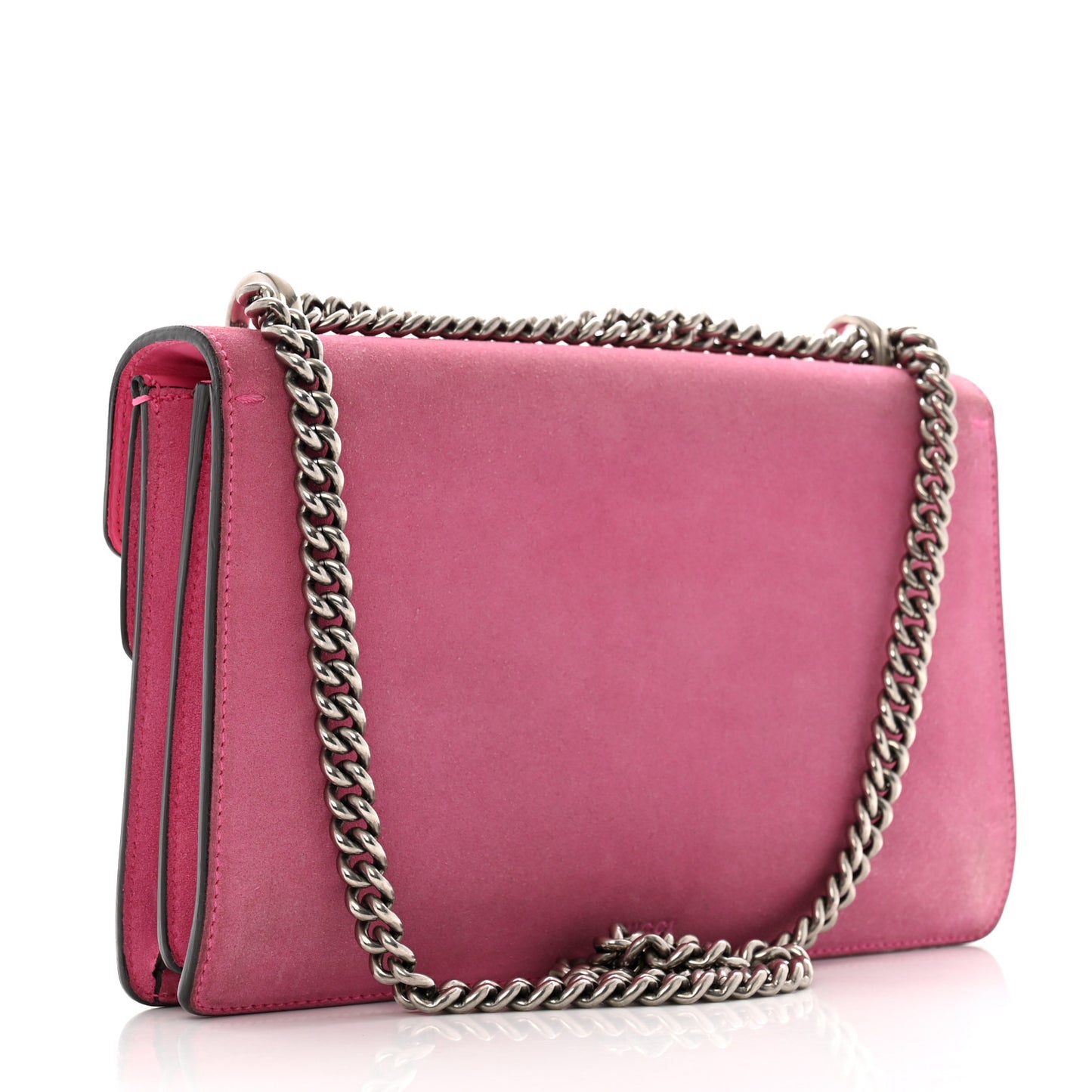 Suede Vitello Velvet Small Dionysus Shoulder Bag Pink Tropical Flower