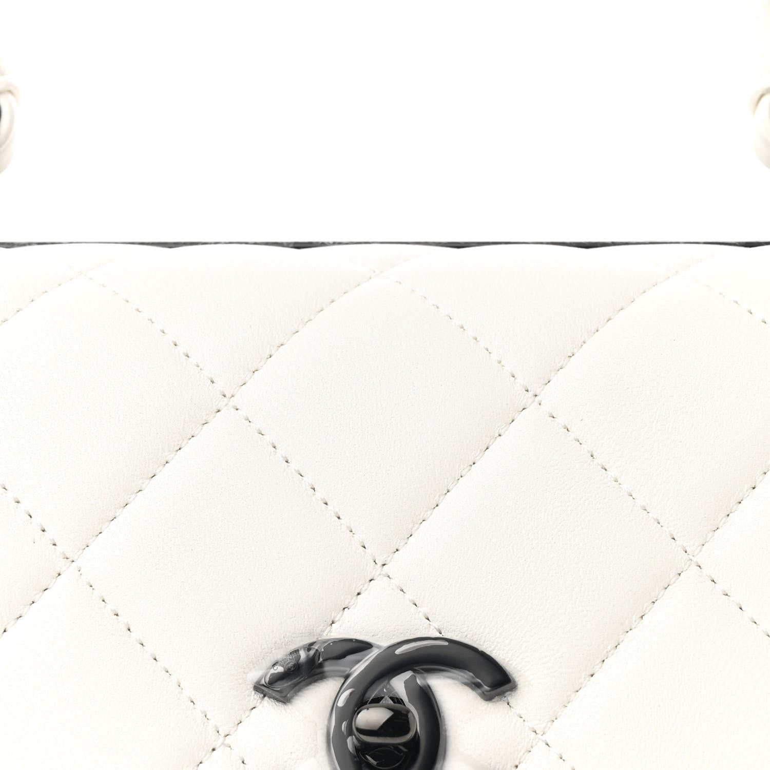 Chanel Lambskin Quilted Medium Trendy CC Flap Dual Handle Bag White 10 of 12