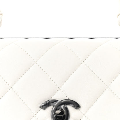 Chanel Lambskin Quilted Medium Trendy CC Flap Dual Handle Bag White 10 of 12