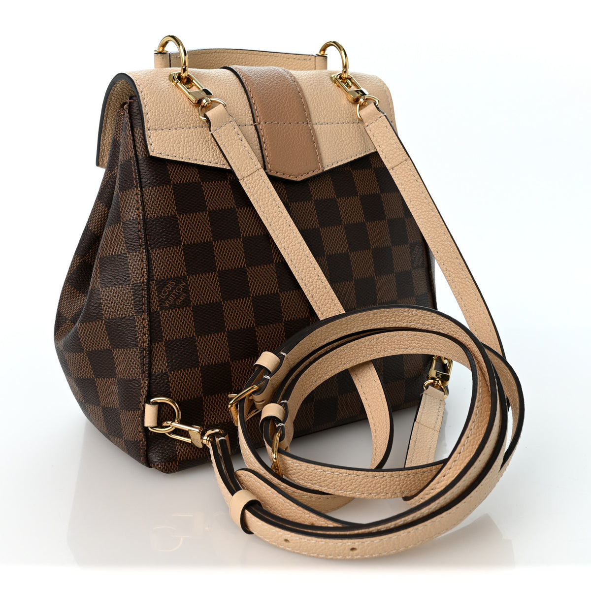 Louis Vuitton Damier Ebene Clapton Backpack Creme 2 of 9