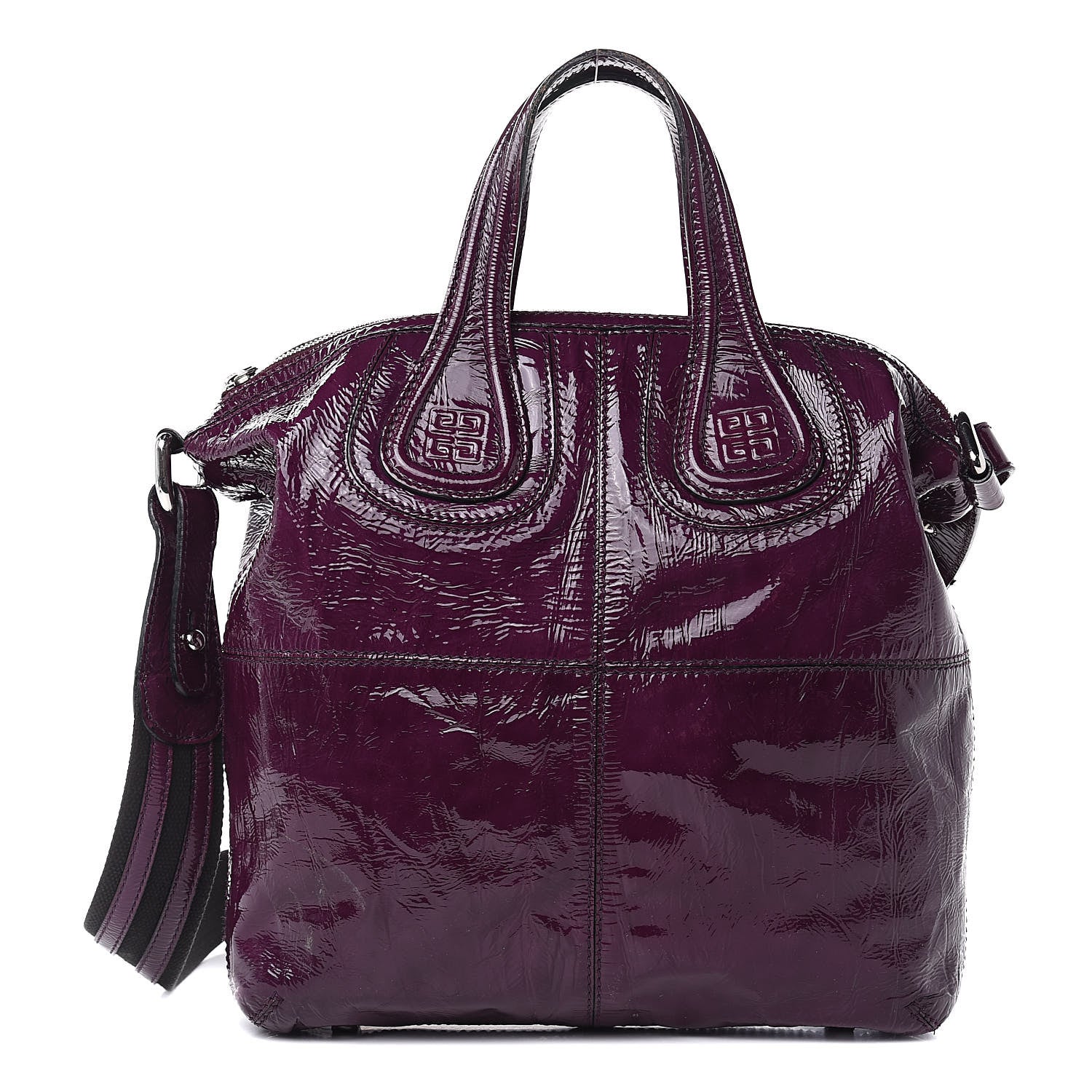 Givenchy Crinkled Patent Calfskin Medium Nightingale Purple 1 of 12