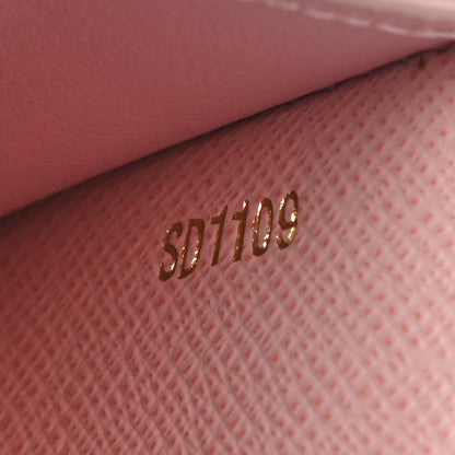 Louis Vuitton Damier Azur Victorine Wallet Rose Ballerine 12 of 19