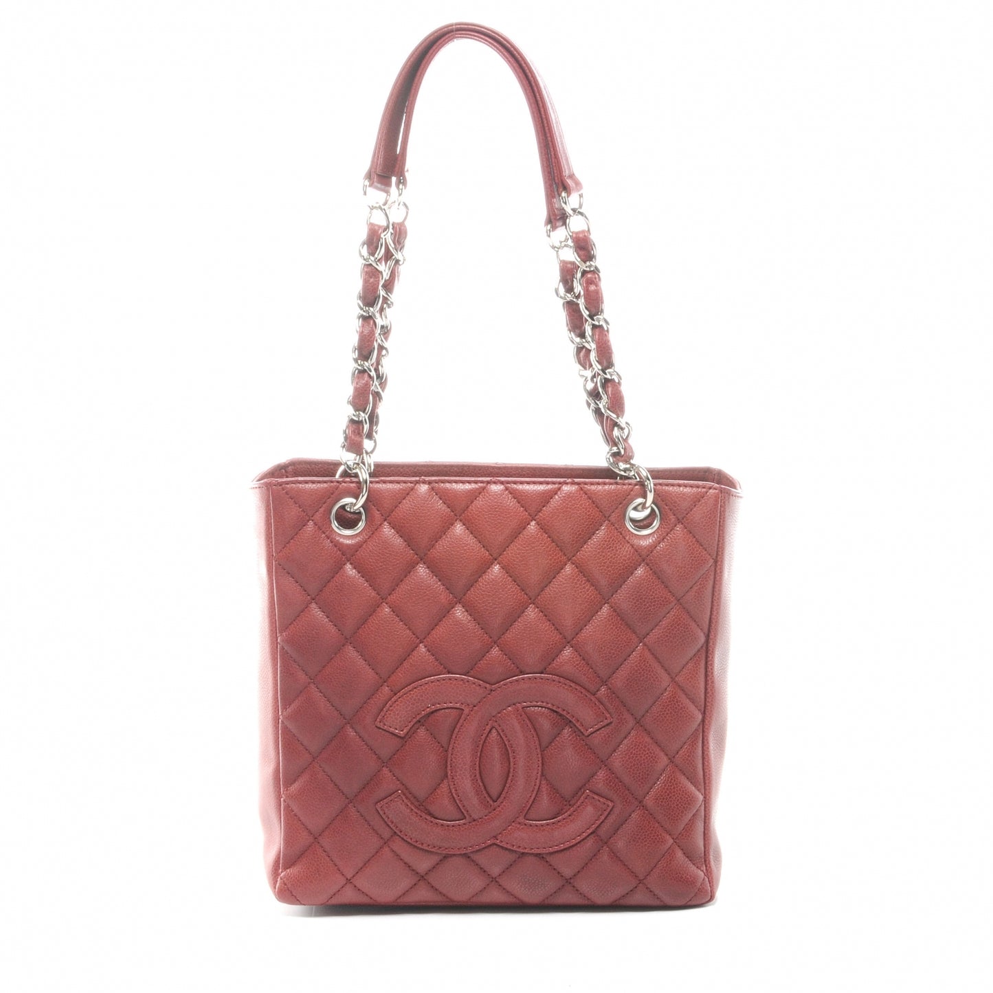 Caviar Petit Shopping Tote PST Red