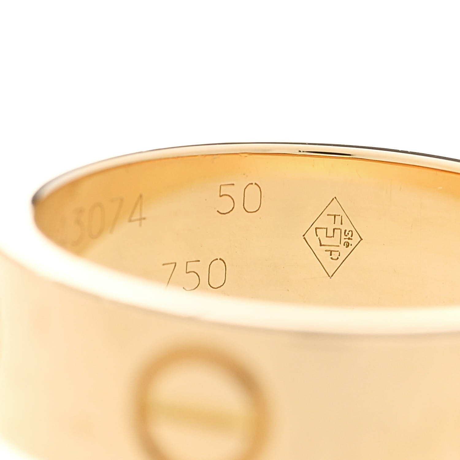 Cartier 18K Yellow Gold 5.5mm LOVE Ring 50 5.25 5 of 6
