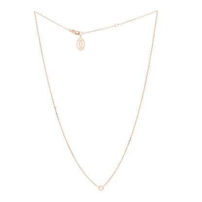 Cartier 18K Pink Gold Diamond SM D'Amour Pendant Necklace 3 of 5