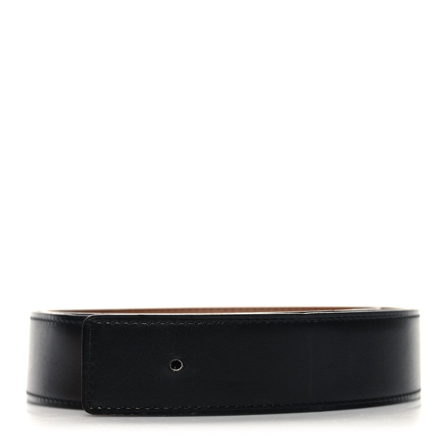 Hermes Box Togo 32mm Belt Strap 90/36 Black Gold 1 of 8