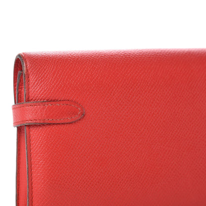 Hermes Epsom Kelly Longue Wallet Rouge Tomate 7 of 12