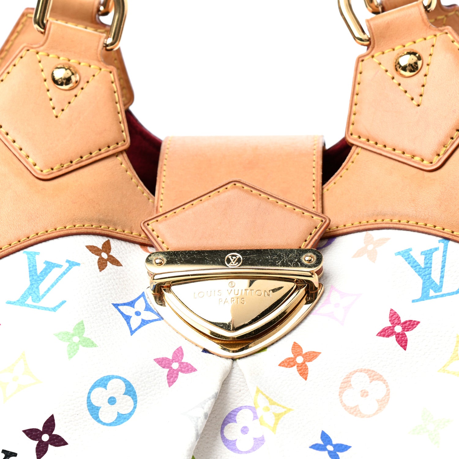 Louis Vuitton Monogram Multicolor Ursula White 9 of 10