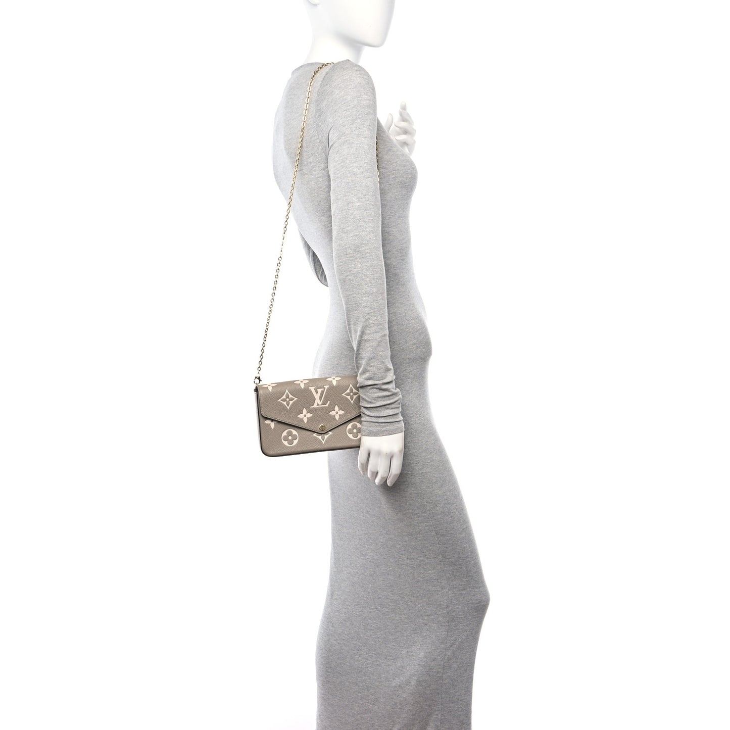 Empreinte Monogram Giant Felicie Pochette Tourterelle Creme