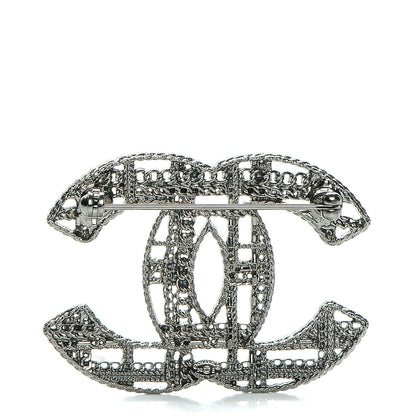 Chanel Ruthenium Chain CC Brooch 3 of 5