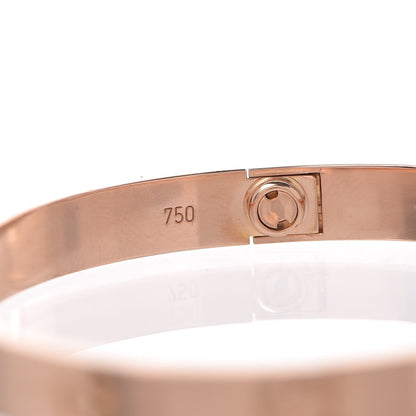 Cartier 18K Pink Gold LOVE Bracelet 17 5 of 6