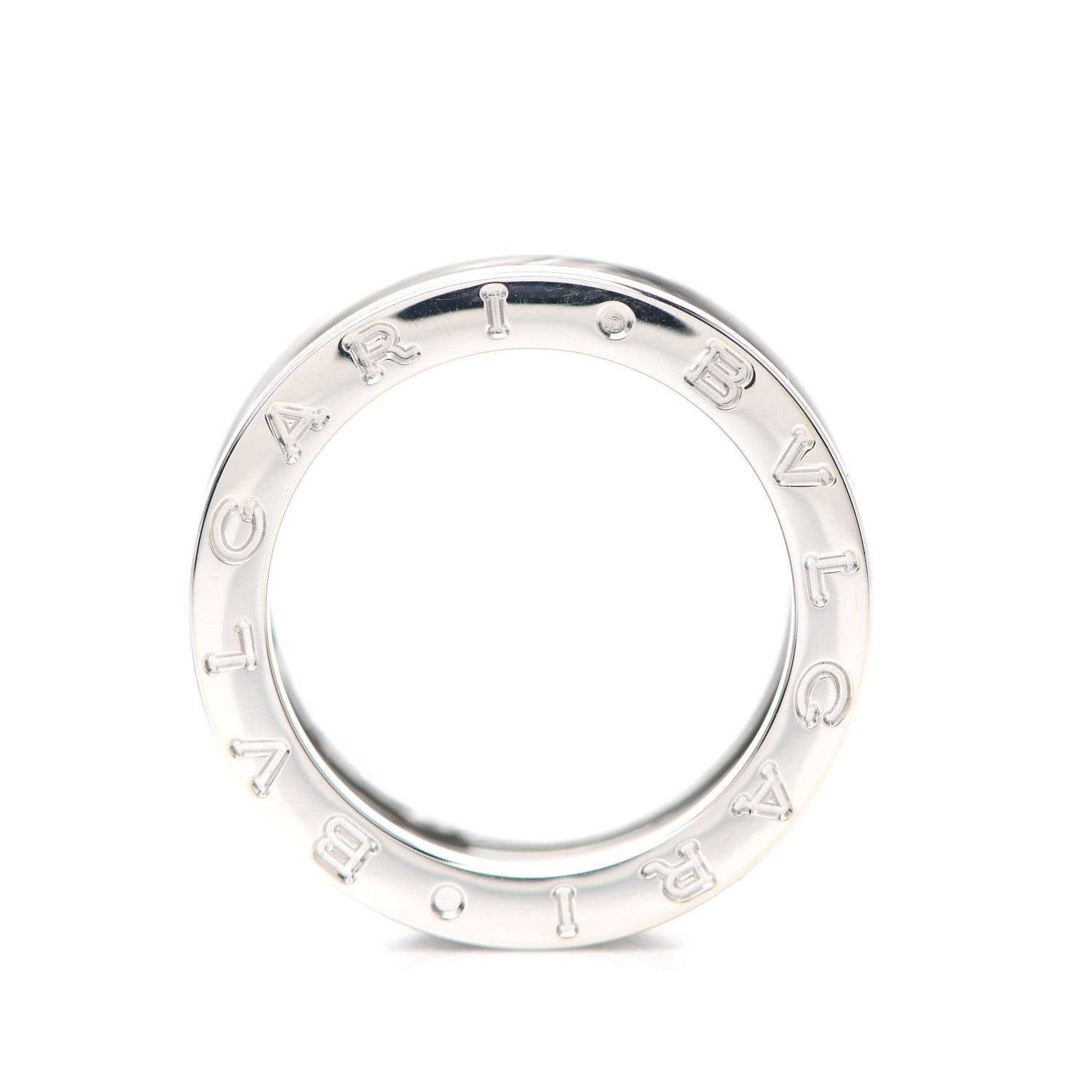 Bulgari 18K White Gold B.Zero1 Three-Band Ring 51 5.75 4 of 6