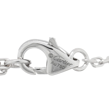 Cartier 18K White Gold Diamond Pave Love Chain Bracelet 3 of 3