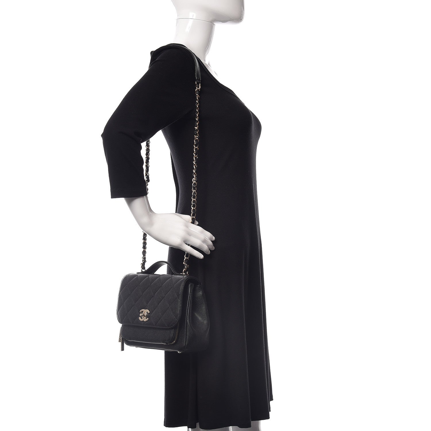 Chanel Caviar Quilted Medium Business Affinity Flap Black 2 of 10