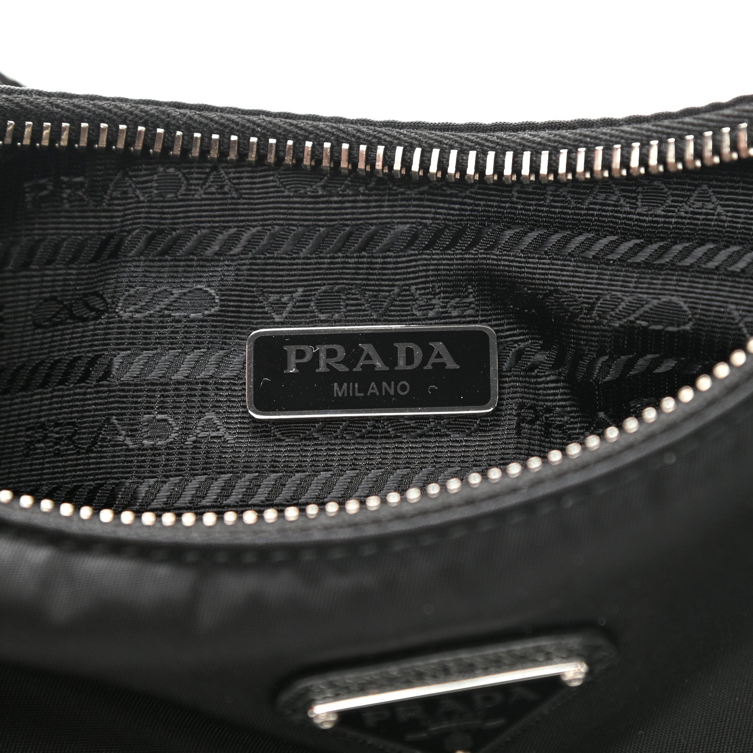 Prada Nylon Re-Edition 2005 Shoulder Bag Black 6 of 10