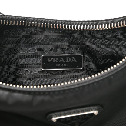Prada Nylon Re-Edition 2005 Shoulder Bag Black 6 of 10