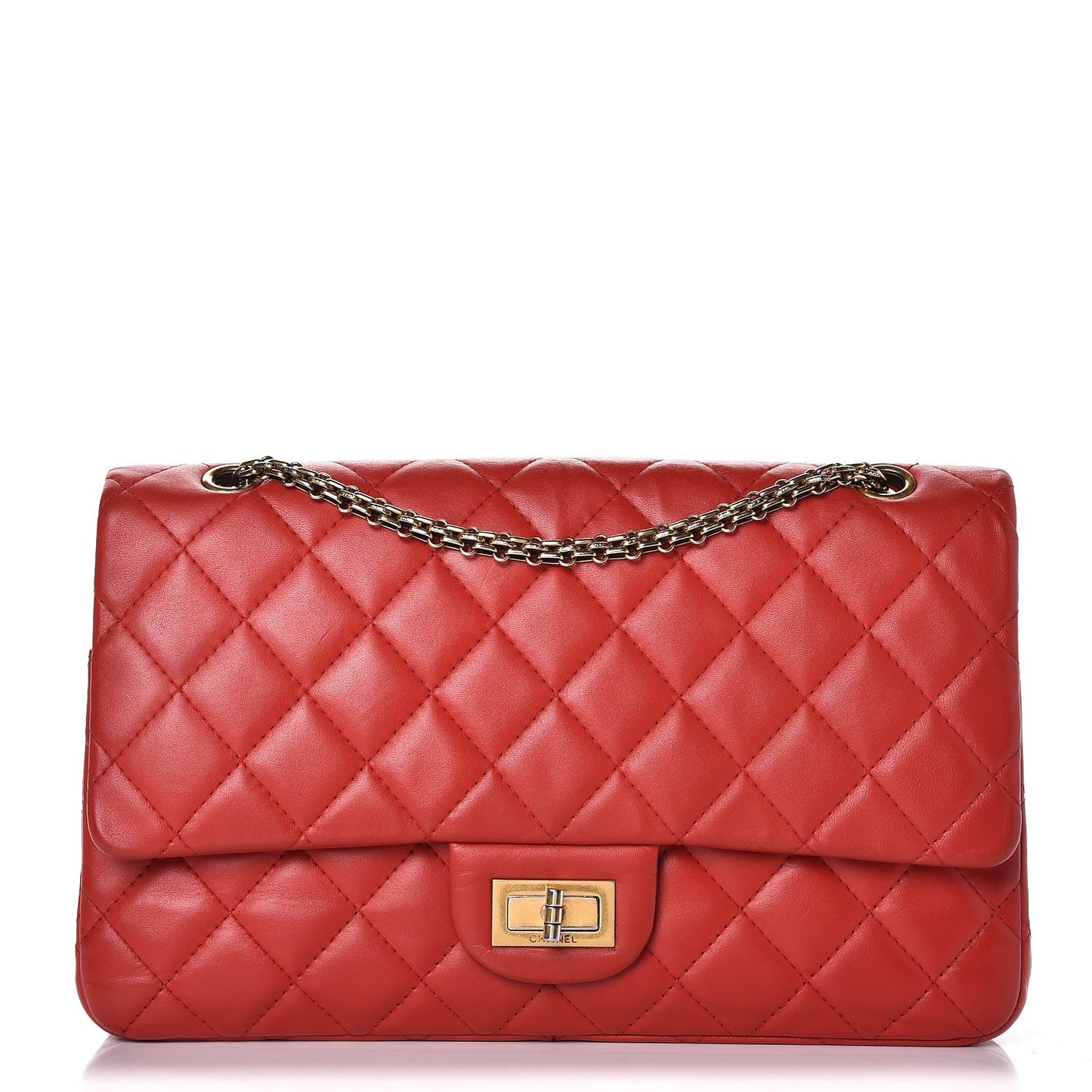 Lambskin Quilted 2.55 Reissue 227 Flap Red