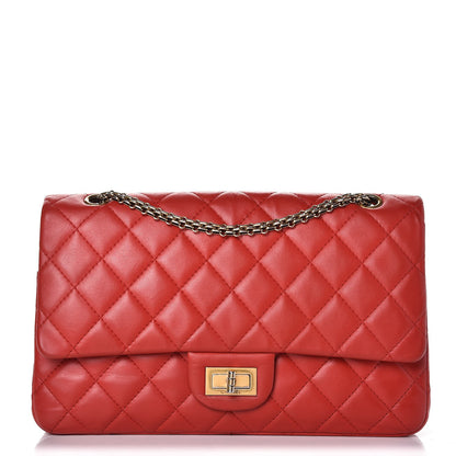 Chanel Lambskin Quilted 2.55 Reissue 227 Flap Red 1 of 8