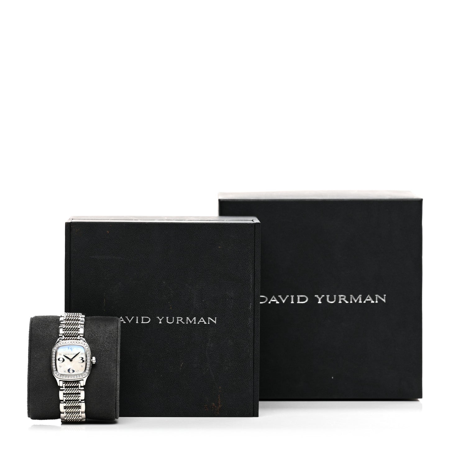 Stainless Steel Diamond Bezel Mother of Pearl 25mm Thoroughbred Quartz Watch