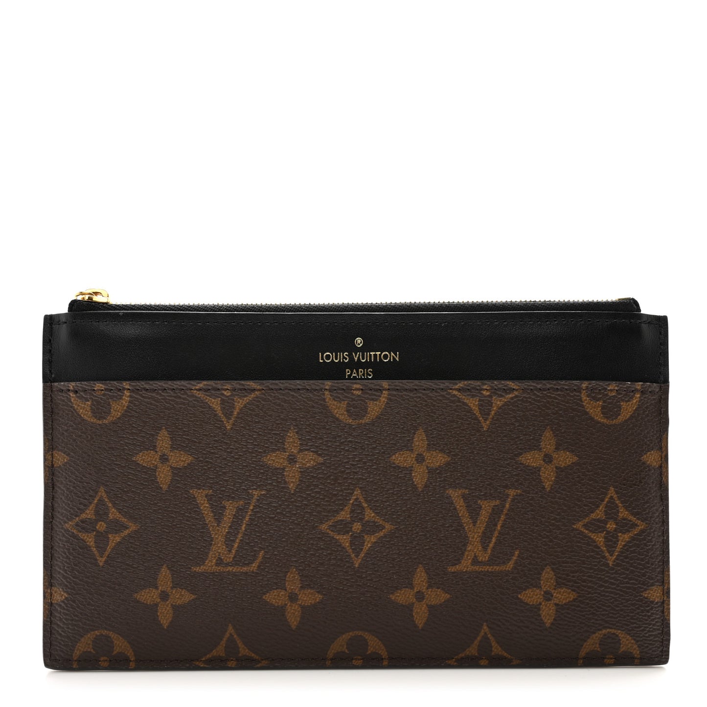 Monogram Slim Purse Black