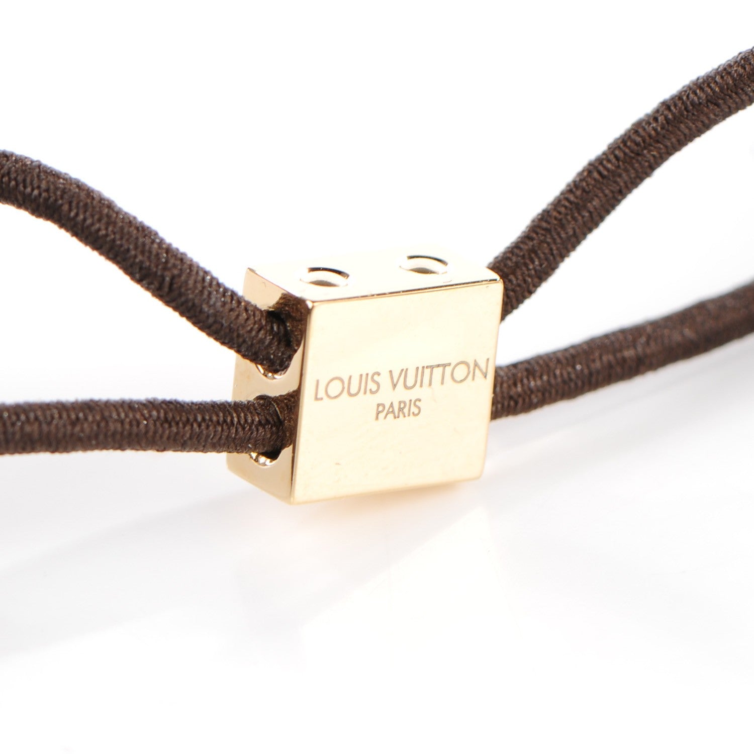 Louis Vuitton Swarovski Crystal Resin Inclusion Hair Cubes Marron 4 of 5