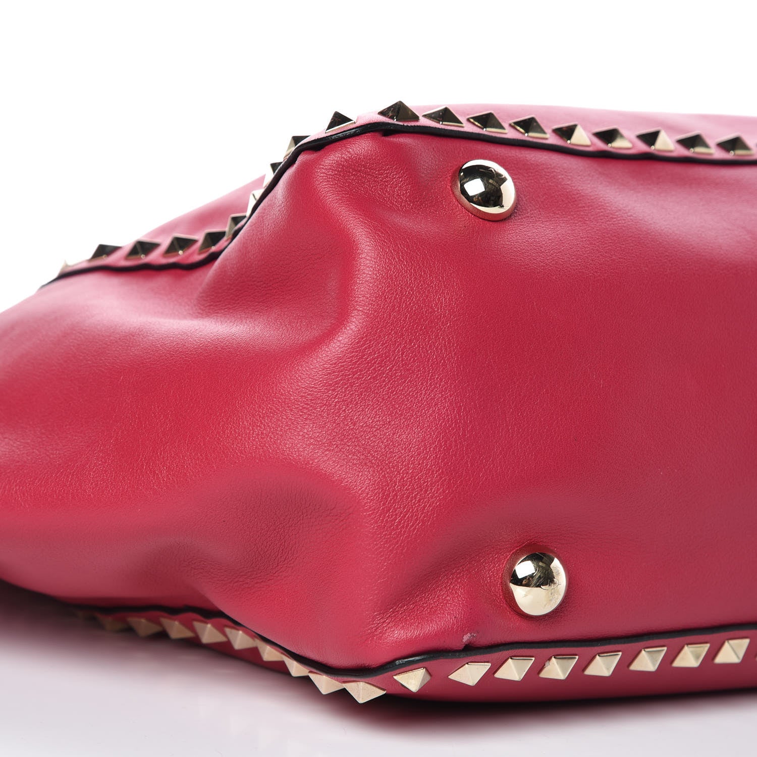 Valentino Garavani Vitello Medium Rockstud Tote Cyclamin 6 of 14