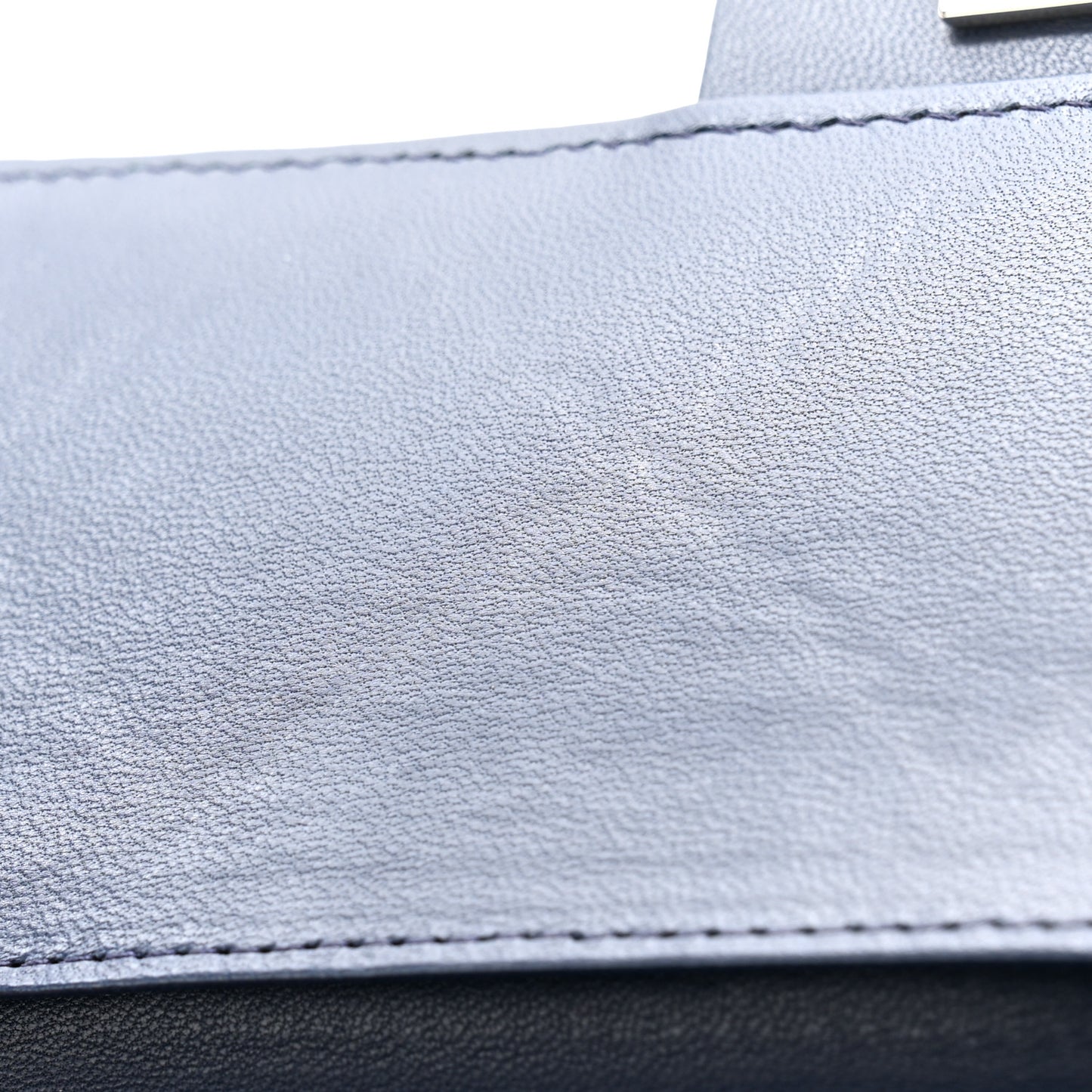 Lambskin Ultimate Stitch Clutch Flap Navy Blue