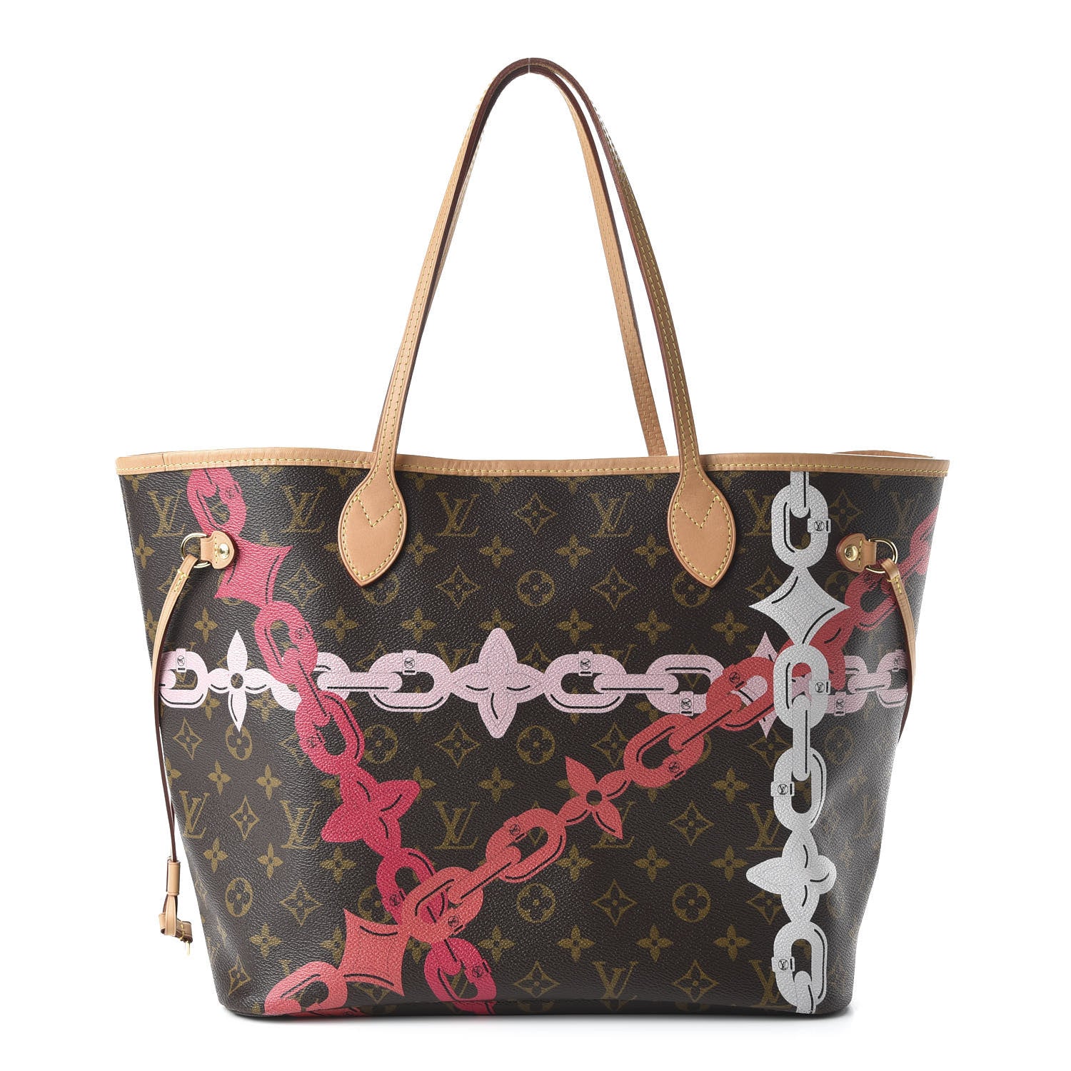 Louis Vuitton Monogram Bay Neverfull MM Rose Ballerine Poppy 1 of 10