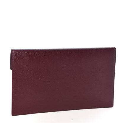 Saint Laurent Grain De Poudre Uptown Pouch Burgundy 3 of 7