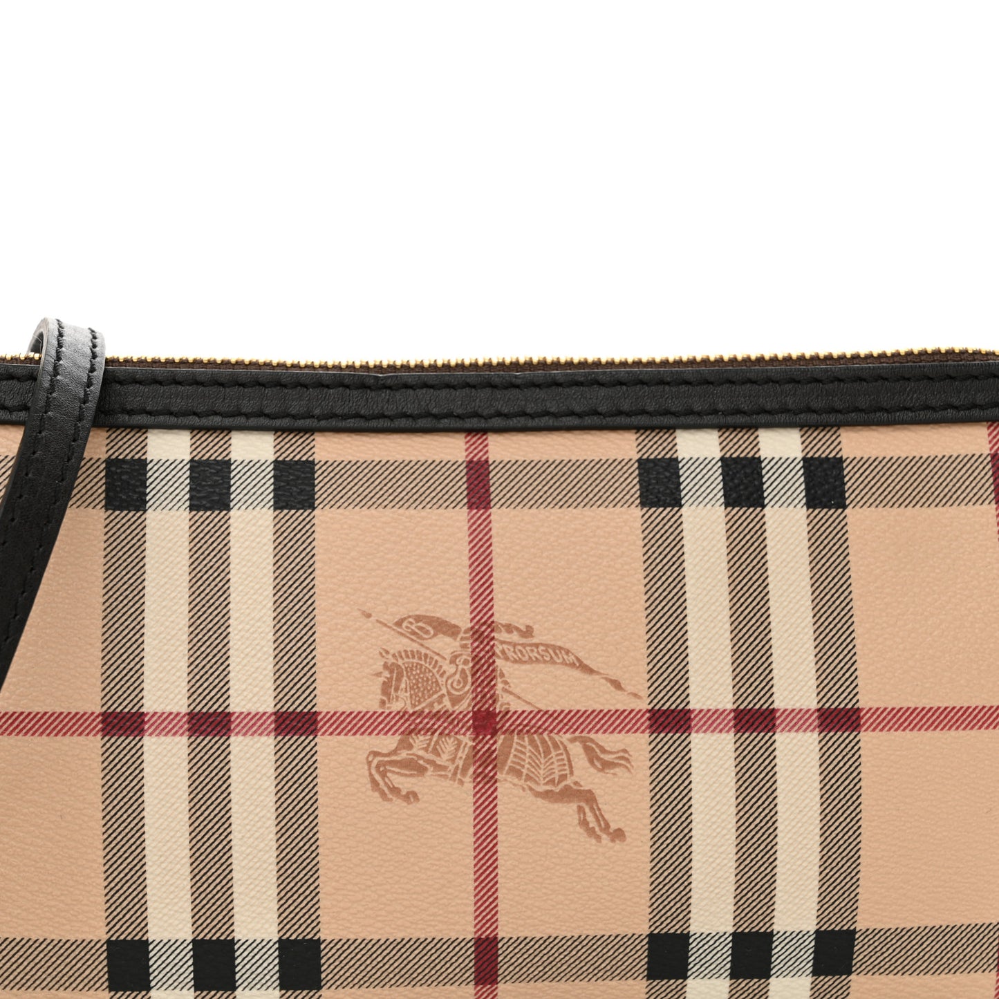 Haymarket Check Small Peyton Crossbody Clutch Bag Chocolate
