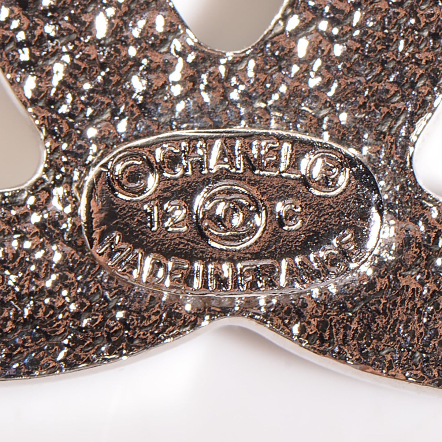 Crystal CC Brooch Silver