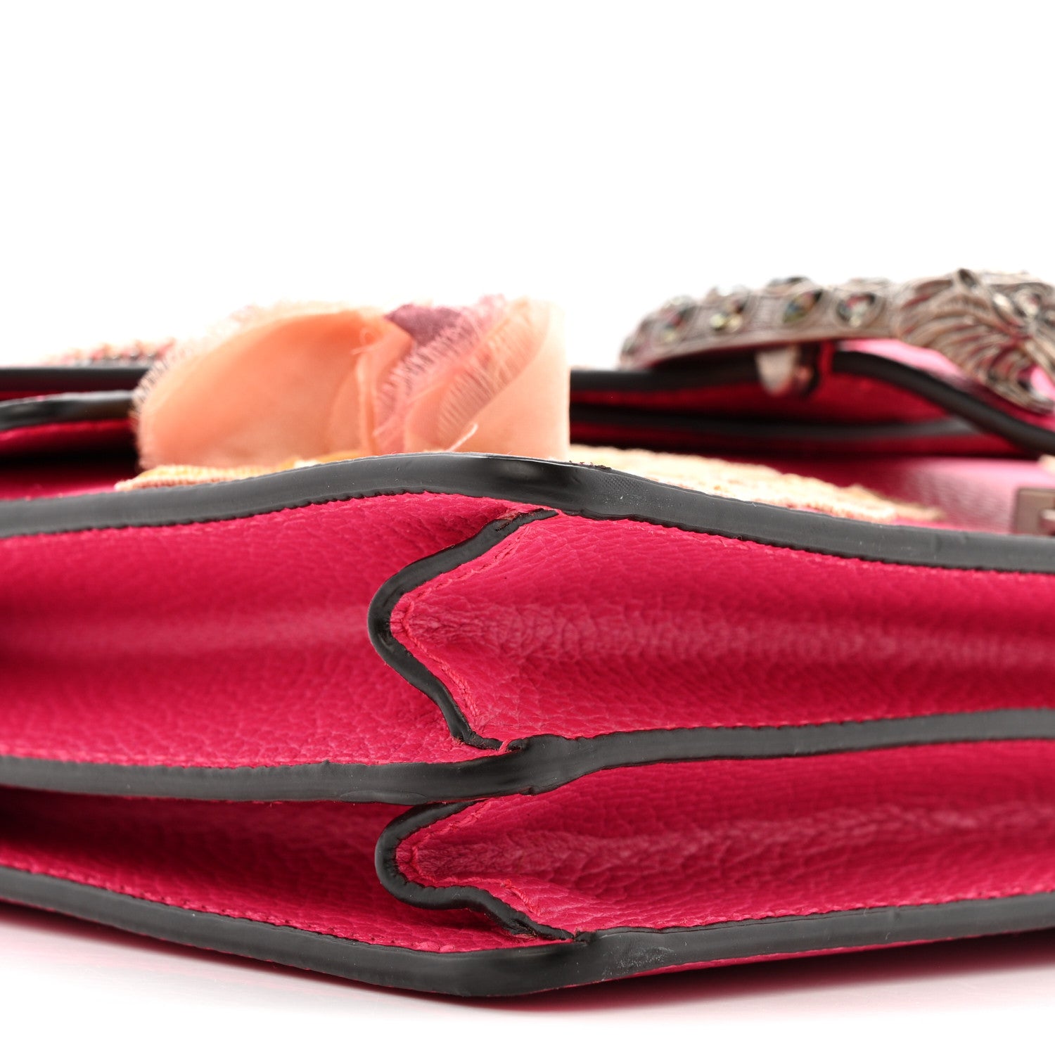 Gucci Pebbled Calfskin Embellished Guccify Small Dionysus Shoulder Bag Rosa 10 of 16