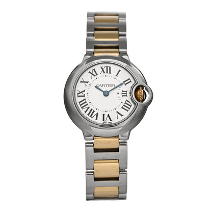 Cartier Stainless Steel 18K Yellow Gold 28mm Ballon Bleu De Cartier Quartz Watch 1 of 4