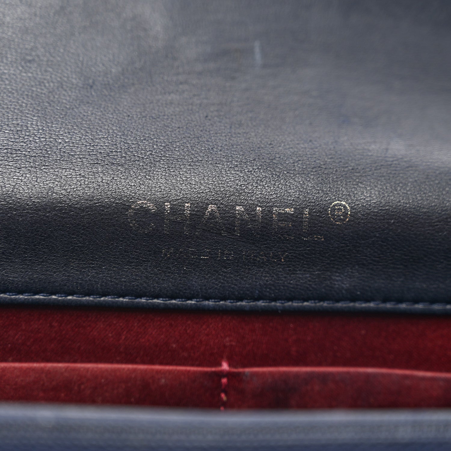 Chanel Lambskin Quilted Golden Class Wallet on Chain WOC Navy 6 of 13