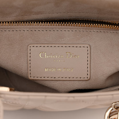 Christian Dior Lambskin Cannage Small My ABCDior Lady Dior Beige 6 of 12