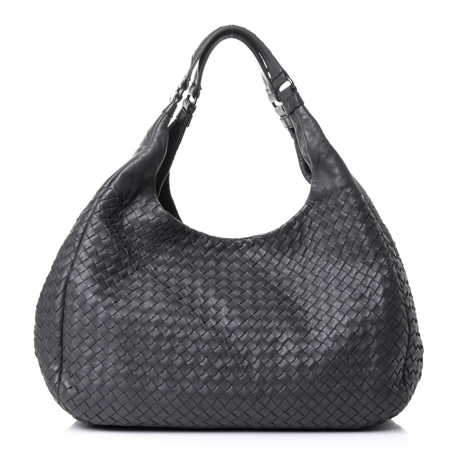 Nappa Intrecciato Large Campana Hobo Shadow