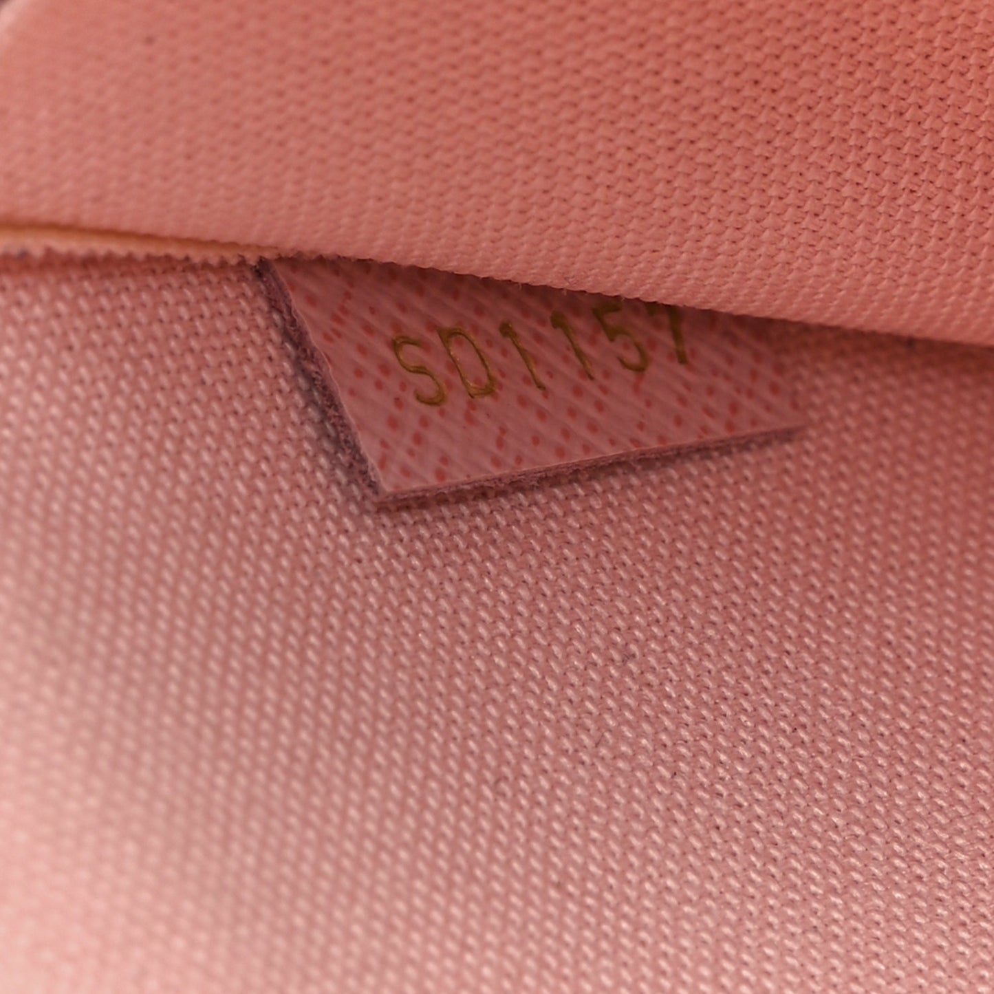 Damier Azur Pochette Felicie Chain Wallet Rose Ballerine