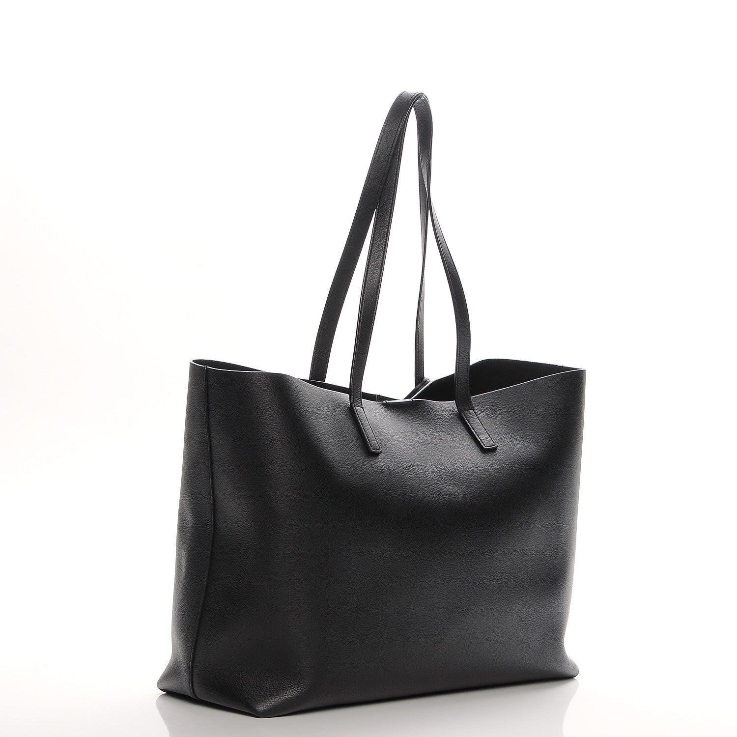 Saint Laurent Calfskin Large Shopping Tote Black 4 of 7