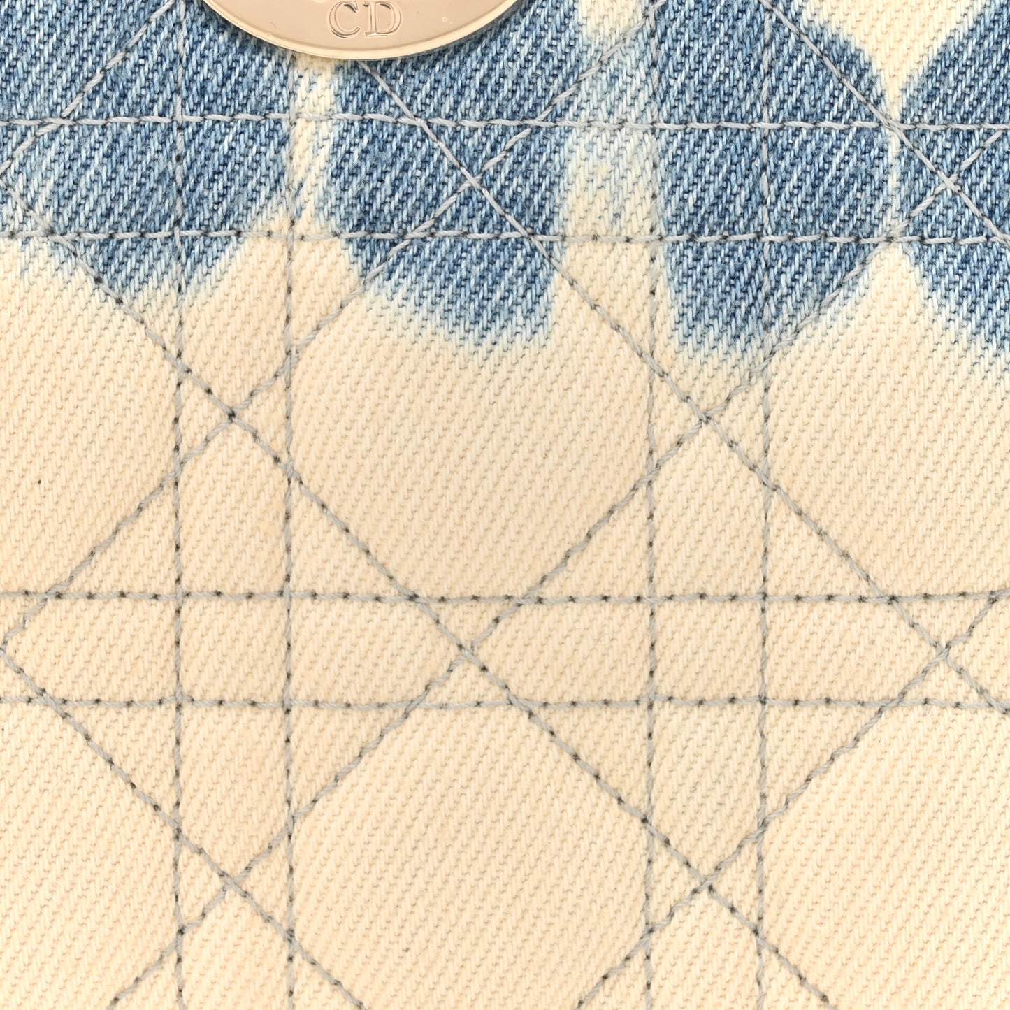 Denim Cannage Lady D-Joy White Blue