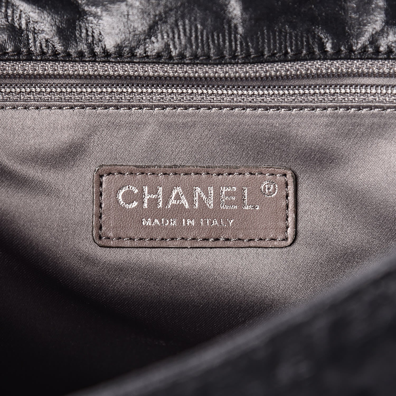 Chanel Crinkled Coated Canvas Quilted Flap Black 6 of 10