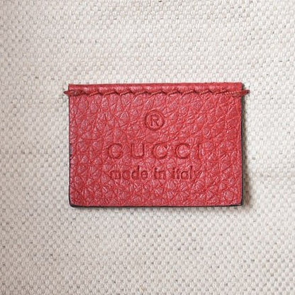 Gucci Grained Calfskin Logo Belt Bag Hibiscus Red 5 of 9