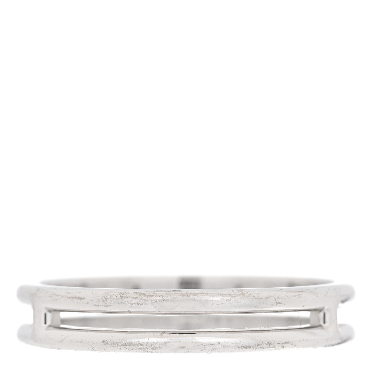 Hermes 18K White Gold Ariane Wedding Band Ring 54 7 3 of 5
