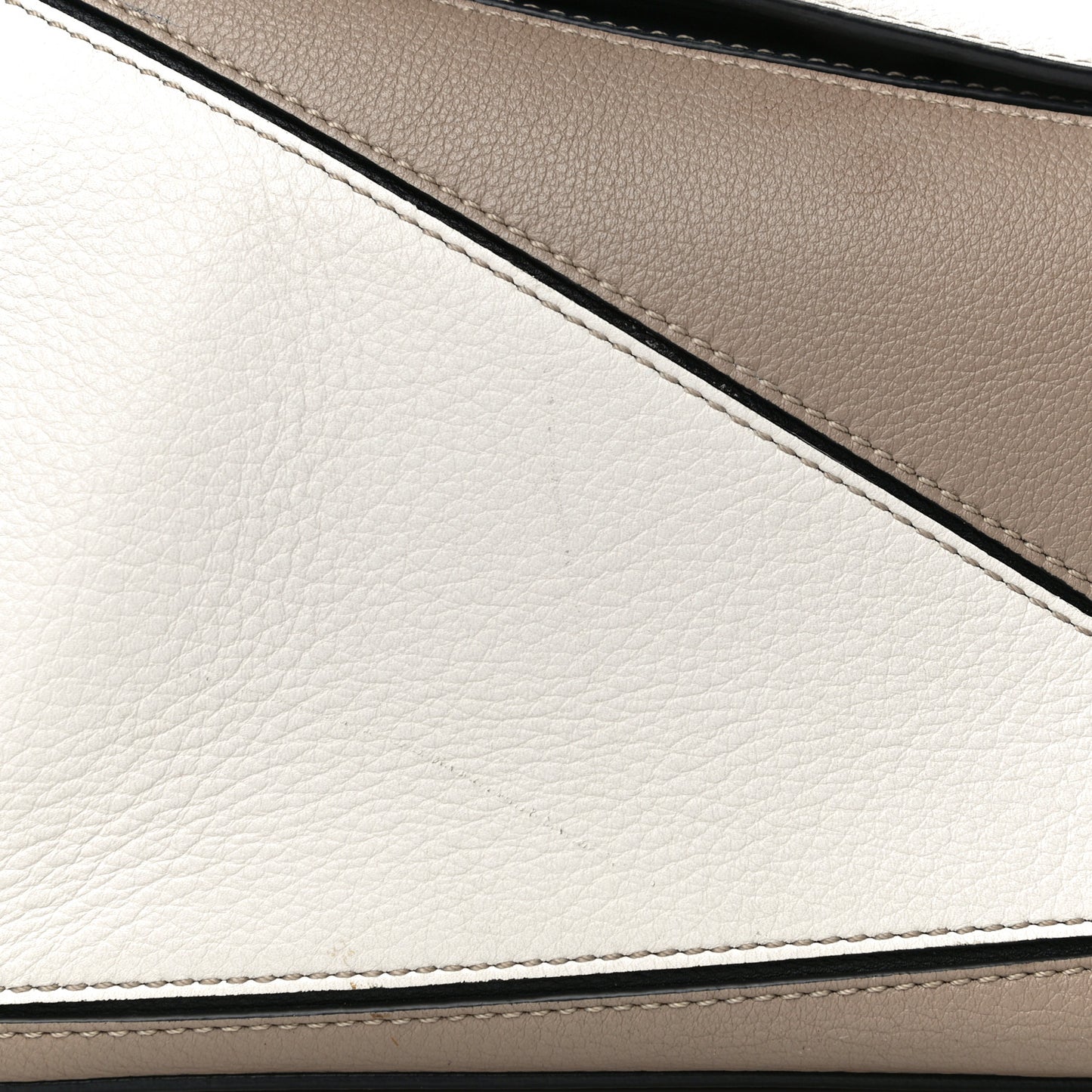 Calfskin Small Puzzle Bag Black Taupe