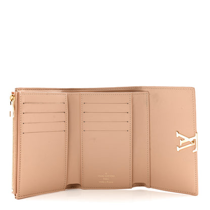 Louis Vuitton LOUIS VUITTON Taurillon Embellished Capucines Compact Wallet Beige 5 of 14