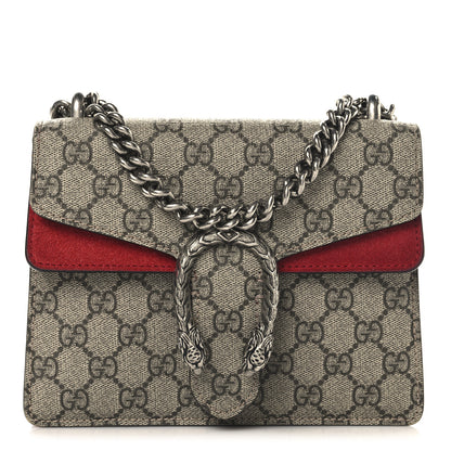 Gucci GG Supreme Monogram Mini Dionysus Shoulder Bag Hibiscus Red 1 of 11