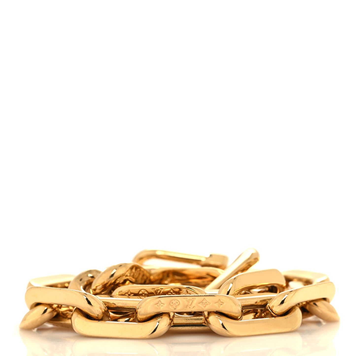 Metal Coussin Chain Strap Gold