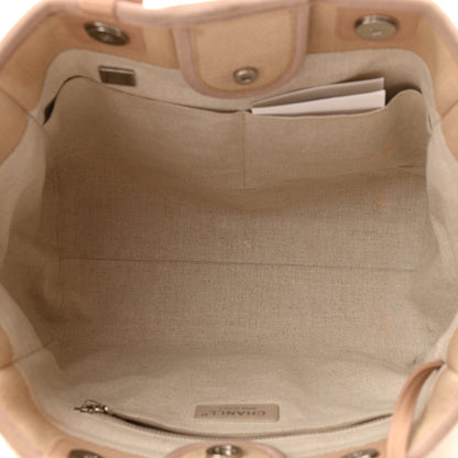 Chanel Mixed Fibers Small Deauville Tote Beige 6 of 14
