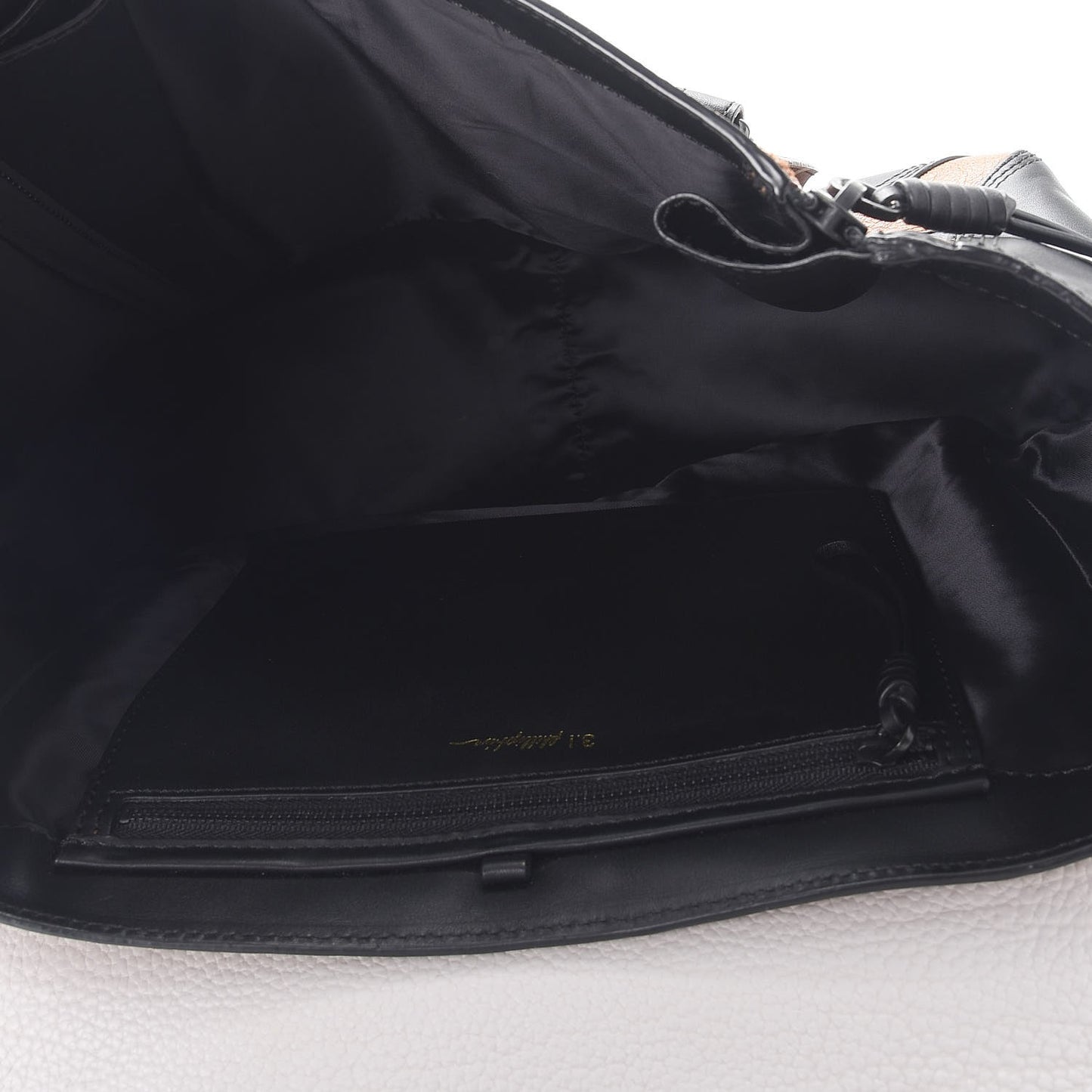 3.1 Textured Calfskin Large Colorblock Pashli Satchel Copper