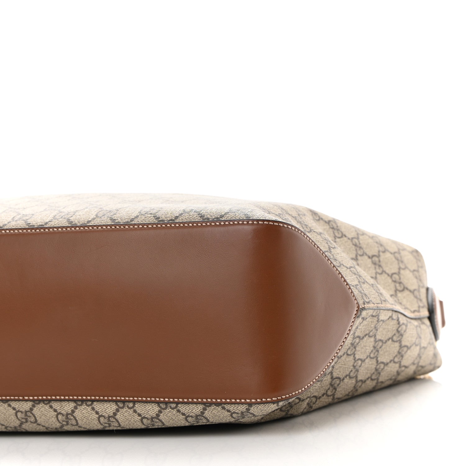 Gucci GG Supreme Monogram Large Linea A Hobo Light Brown 10 of 10