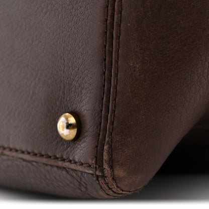 Chanel Calfskin Shopper Tote Brown 15 of 16